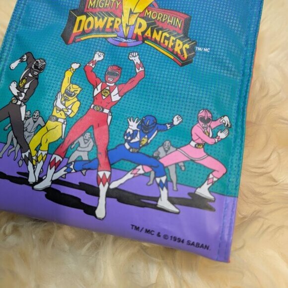 Mighty Morphin Power Rangers 1994 Saban Soft Lunch Bag - Picture 3 of 9